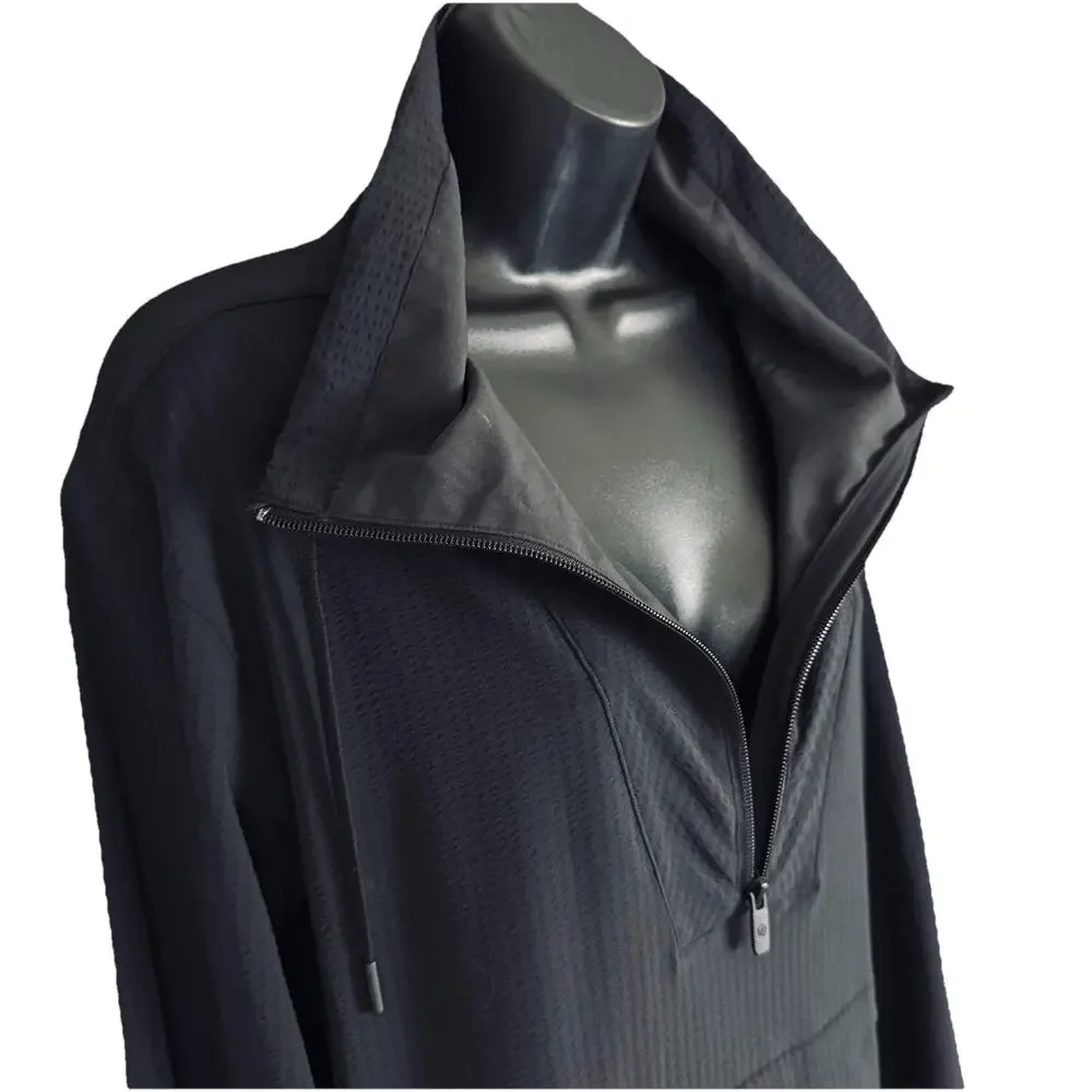 Lululemon Women's Medium Black Anorak Pack Light Pullover Hoodie Jacket - Picture 8 of 13